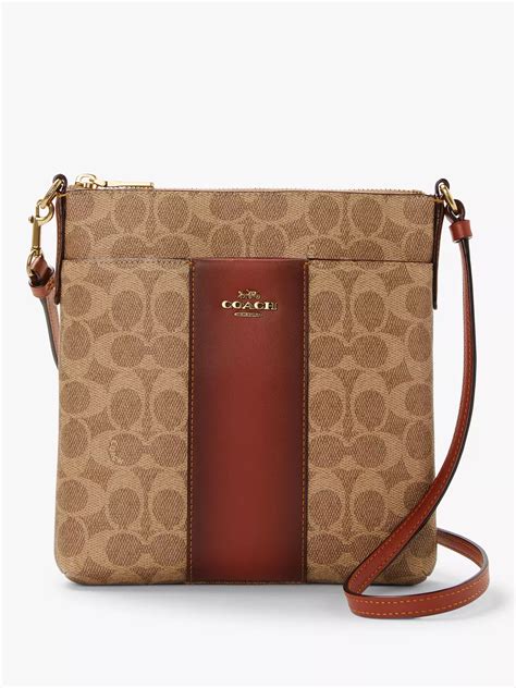 coach signature crossbody messenger bag.